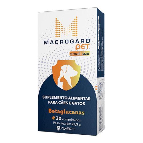 Suplemento Alimentar Avert Macrogard Pet Small Size para Cães e Gatos - 30 Comprimidos