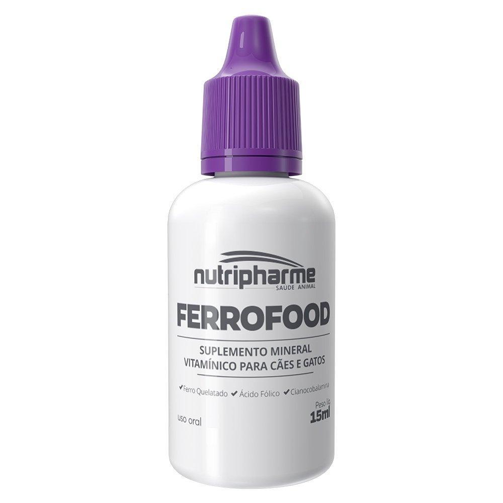 Suplemento Vitamínico Mineral FerroFood para Cães e Gatos - 15 mL - 1