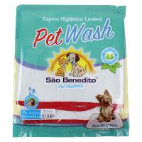 Tapete Higiênico Pet Wash São Benedito Pet Lavável Vermelho - Tam. P - 1