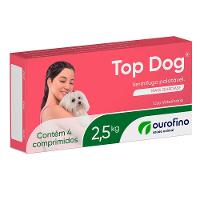 Vermifugo Ouro Fino Top Dog para Cães de até 2.5kg - 4 Comprimidos - 1