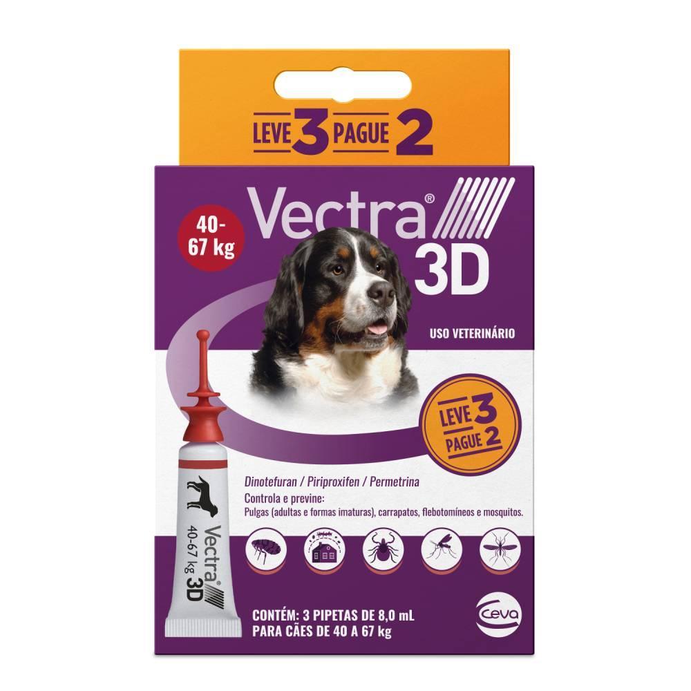 Vectra 3D para Cães de 40 a 67 Kg 8 mL - Leve 3 Pague 2 - 1