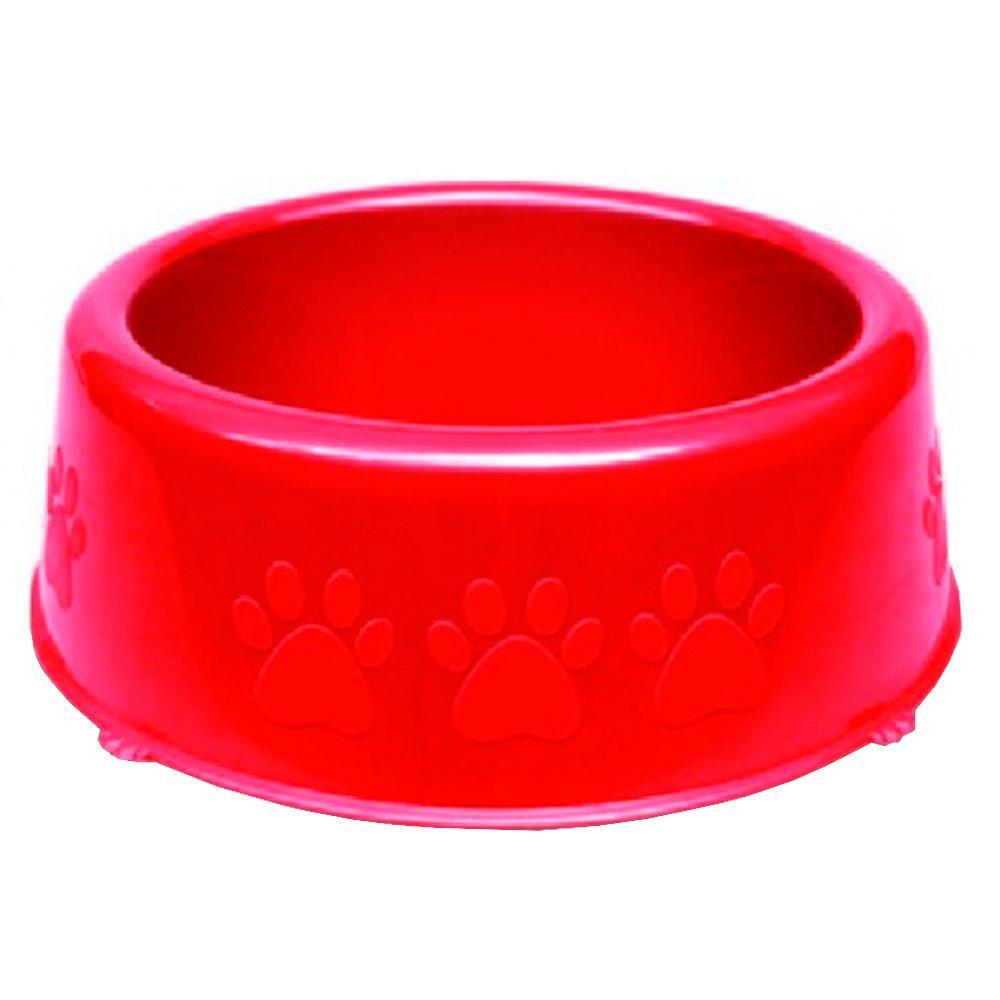 Comedouro Perolizado Luxo Vermelho - Tam. G - 1