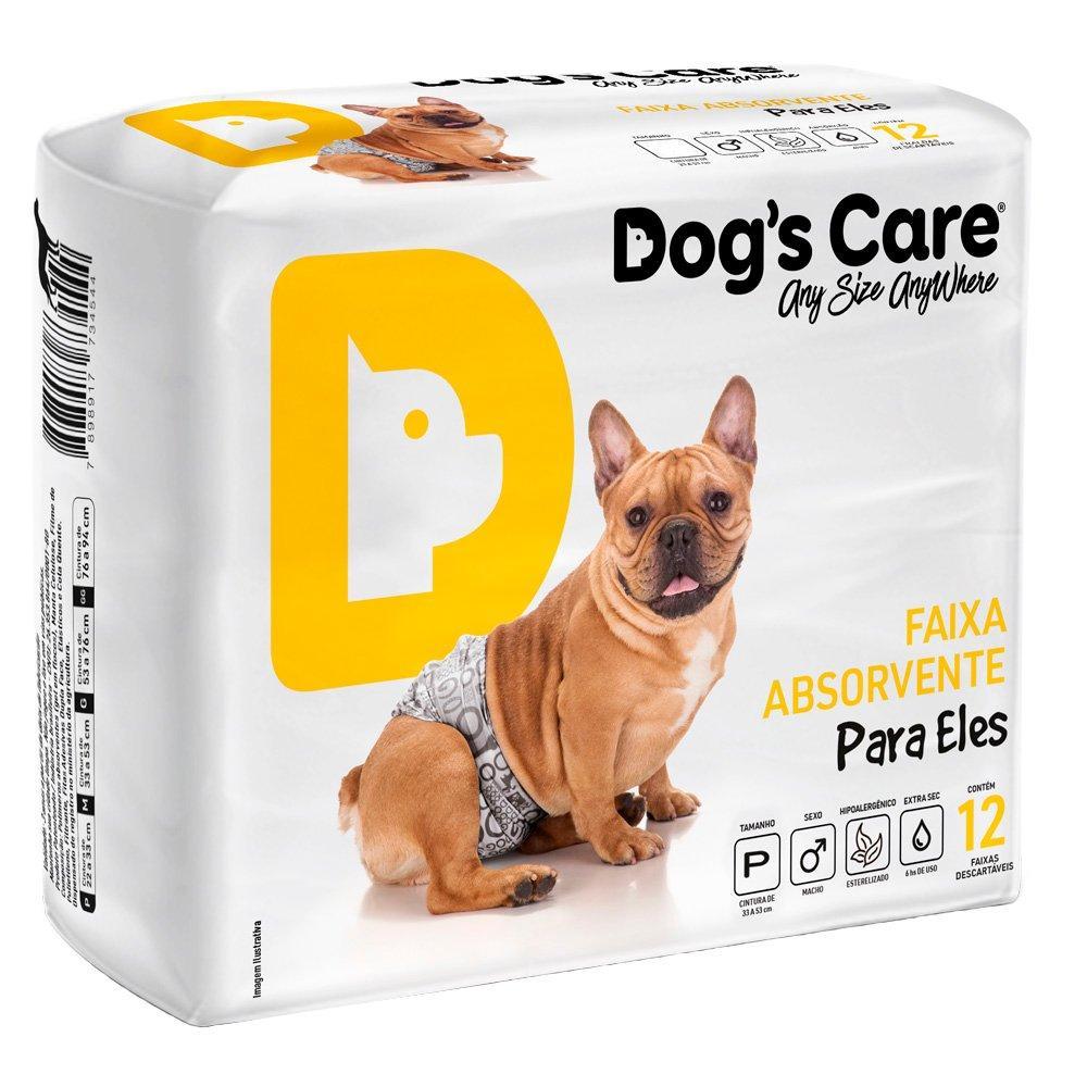 Faixa Absorvente Dog's Care Ecofralda Gel para Macho com 12 Unidades - Tam. P - 1