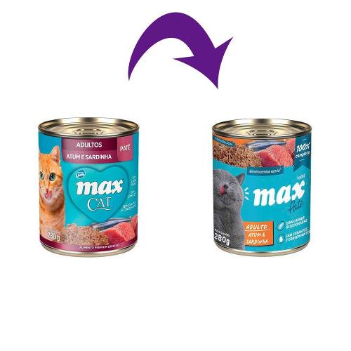 Patê Total Max Atum e Sardinha para Gatos Adultos - 280 g