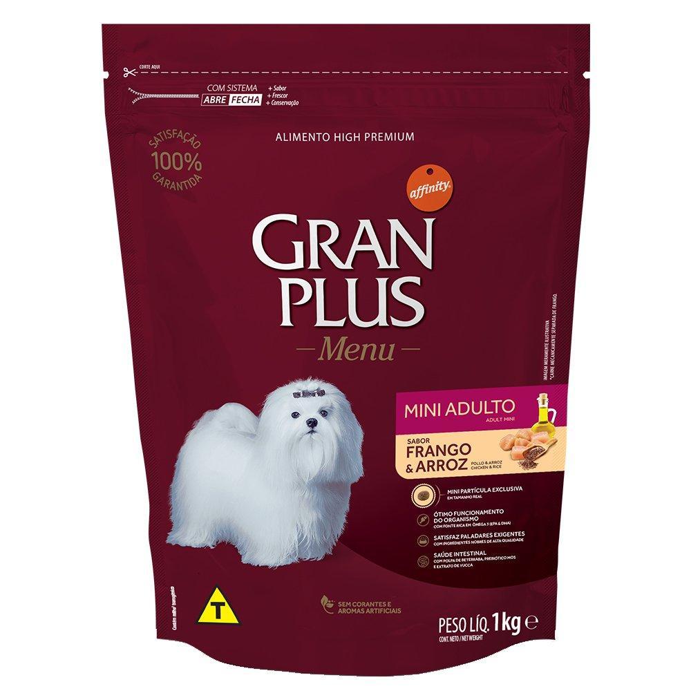 Ração GranPlus Frango e Arroz para Cães Adultos Mini e Pequenas - 1 Kg - 1