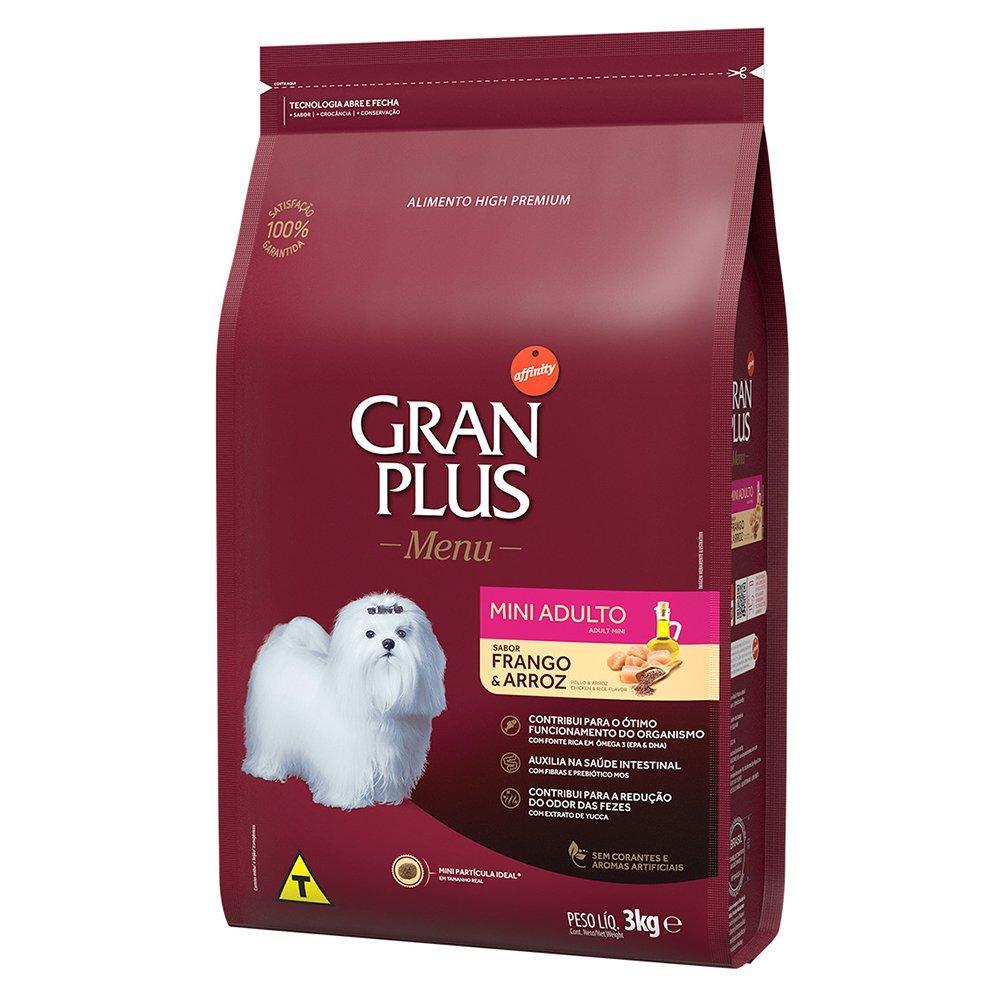 Ração GranPlus Frango e Arroz para Cães Adultos Mini - 3 Kg - 2
