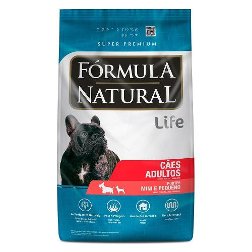 Ração Seca Fórmula Natural Life para Cães Adultos Raças Mini e Pequena sabor Frango e Linhaça