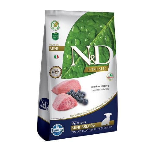 Ração Farmina N&D Prime Cordeiro e Blueberry Cães Filhotes Raças Pequenas - 2,5 Kg