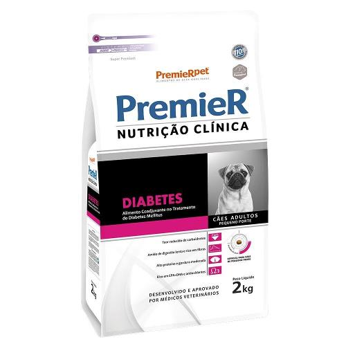 Ração Premier Pet Nutrição Clínica Diabetes para Cães Adultos Pequeno Porte - 2 Kg