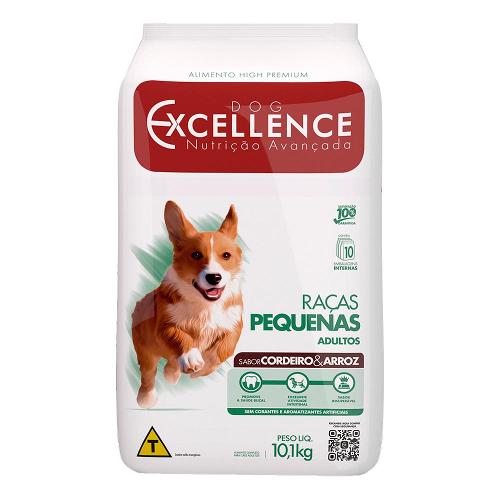 Ração Seca Dog Excellence Cordeiro e Arroz para Cães Adultos Raças Pequenas  - 10,1 Kg