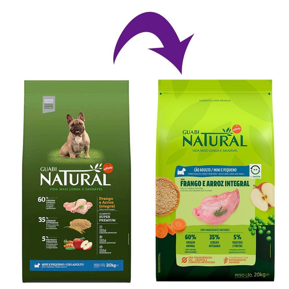 Ração Guabi Natural Frango e Arroz Integral para Cães Adultos Raças Mini e Pequena - 20 Kg - 4