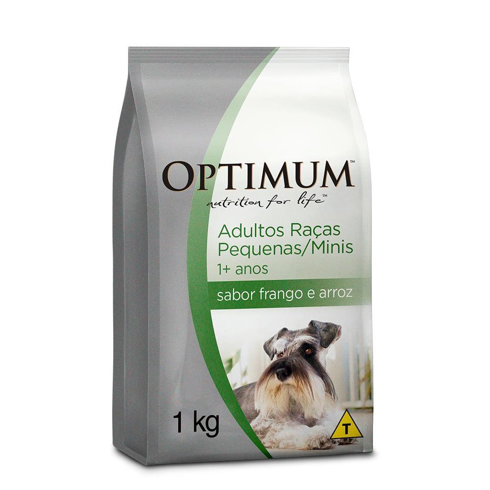 Ração Seca Optimum Frango e Arroz para Cães Adultos Raças Pequenas e Minis - 1 Kg - 1