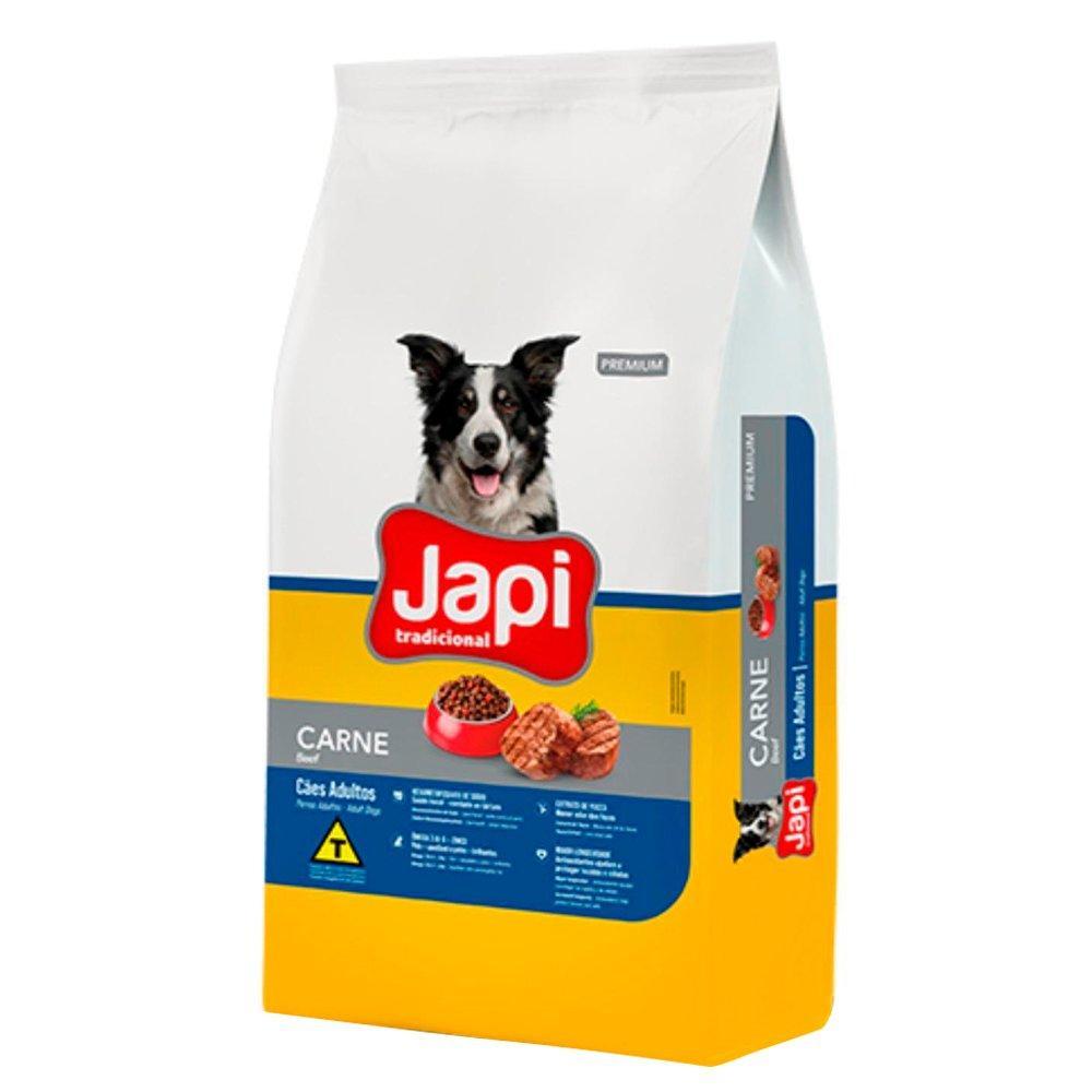 Ração Japi Tradicional Carne para Cães Adultos - 10,1 Kg - 1