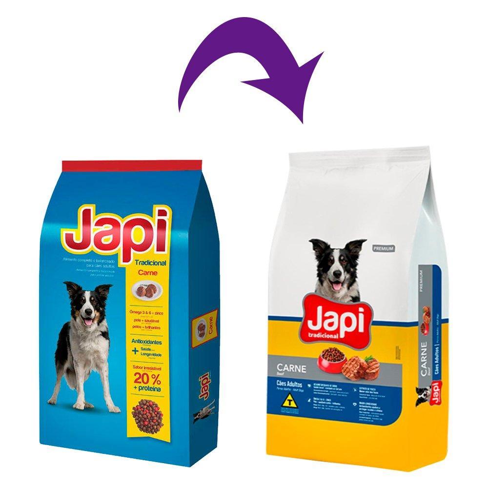 Ração Japi Tradicional Carne para Cães Adultos - 10,1 Kg - 2
