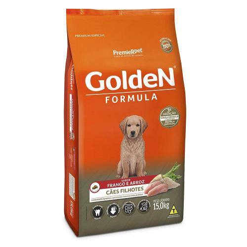 Ração Golden Formula Cães Filhotes Frango e Arroz - 15 Kg