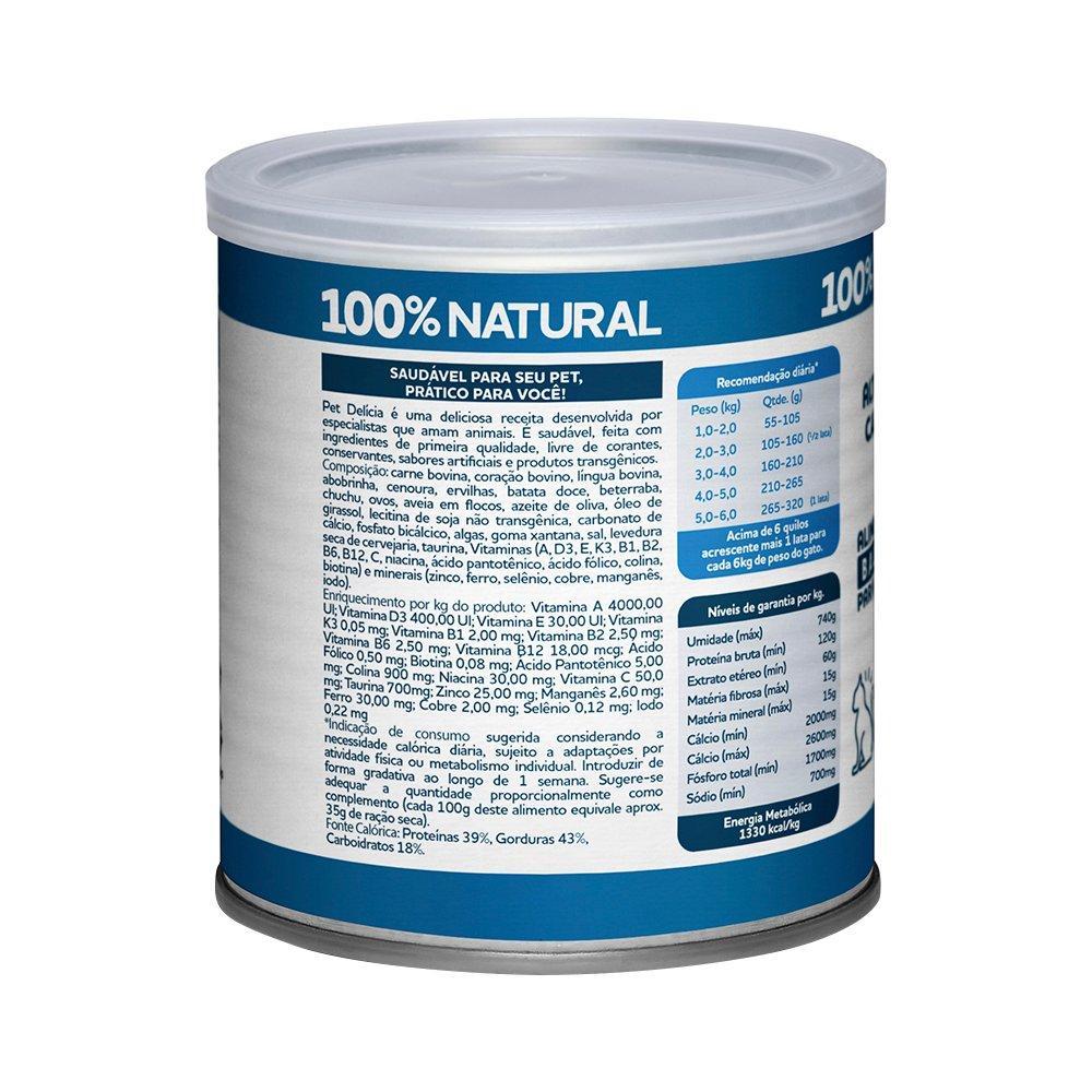 Ração Úmida Pet Delícia Natural Hipercalórica para Gatos - 320 g - 4