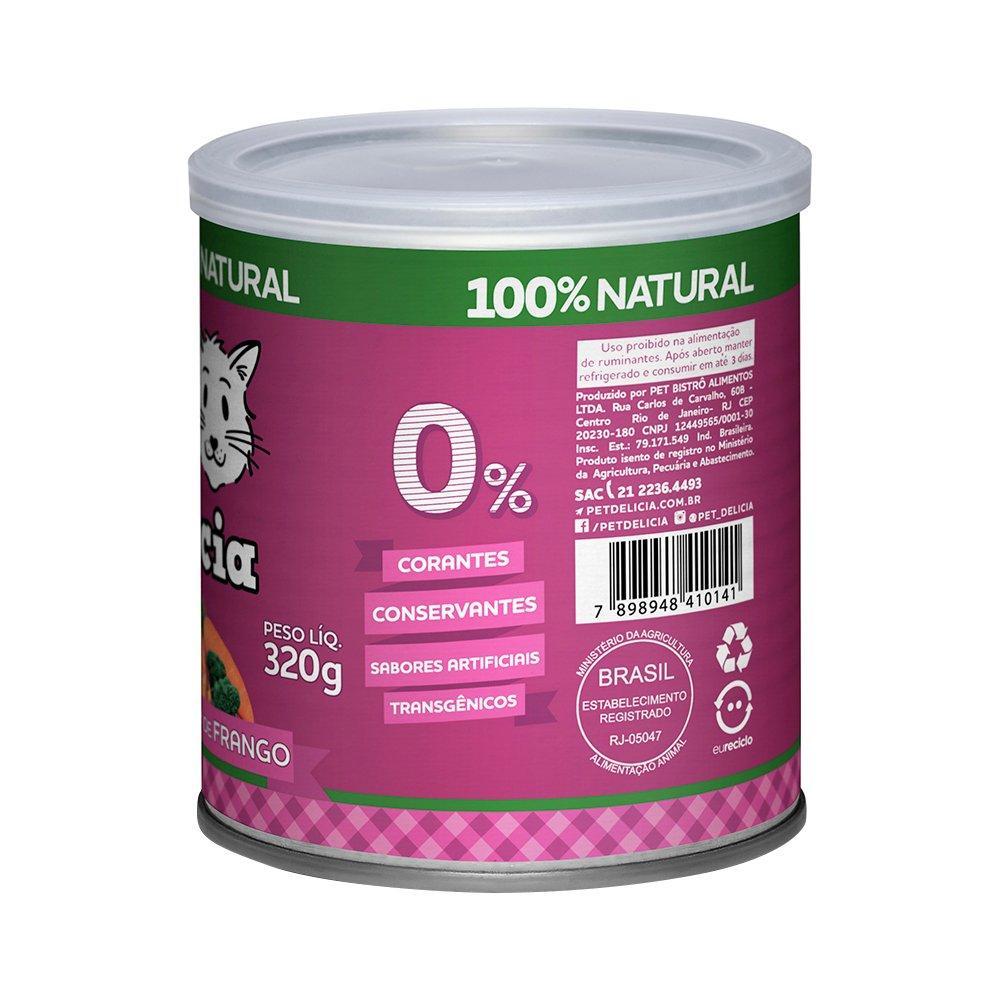 Ração Úmida Pet Delícia Natural Maravilha de Frango - 320 g - 2