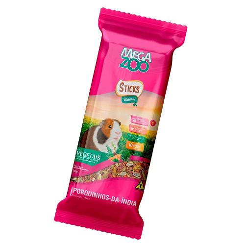 Sticks Natural Megazoo Sabor Vegetais para Porquinho da Índia - 140 g