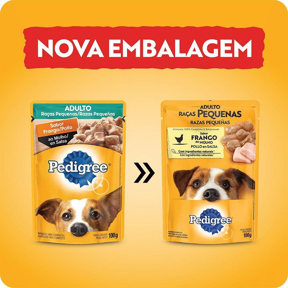 Ração Úmida Pedigree Sachê Frango ao Molho para Cães Adultos de Raças Pequenas - 100 g - 5