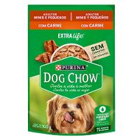 Ração Úmida Nestlé Purina Dog Chow Sachê Carne para Cães Adultos Raças Minis e Pequenas - 100 g - 1