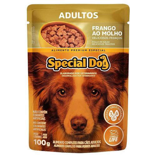 Ração Úmida Special Dog Sachê Frango para Cães Adultos - 100 g