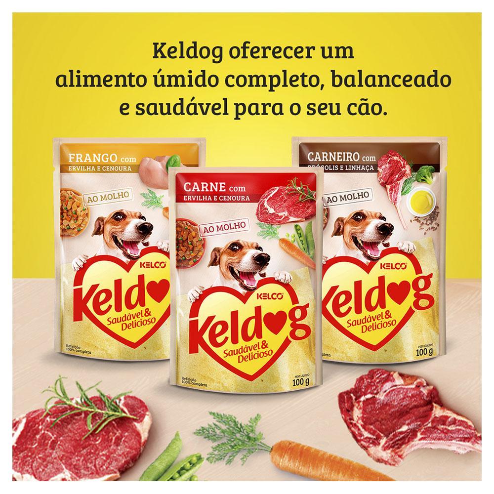 Ração Úmida Keldog Sachê Frango, Ervilha e Cenoura - 100 g - 5