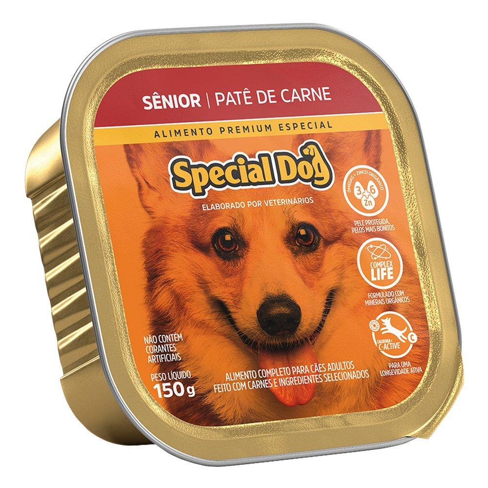 Ração Úmida Special Dog Patê Carne para Cães Sênior - 150 g - 1