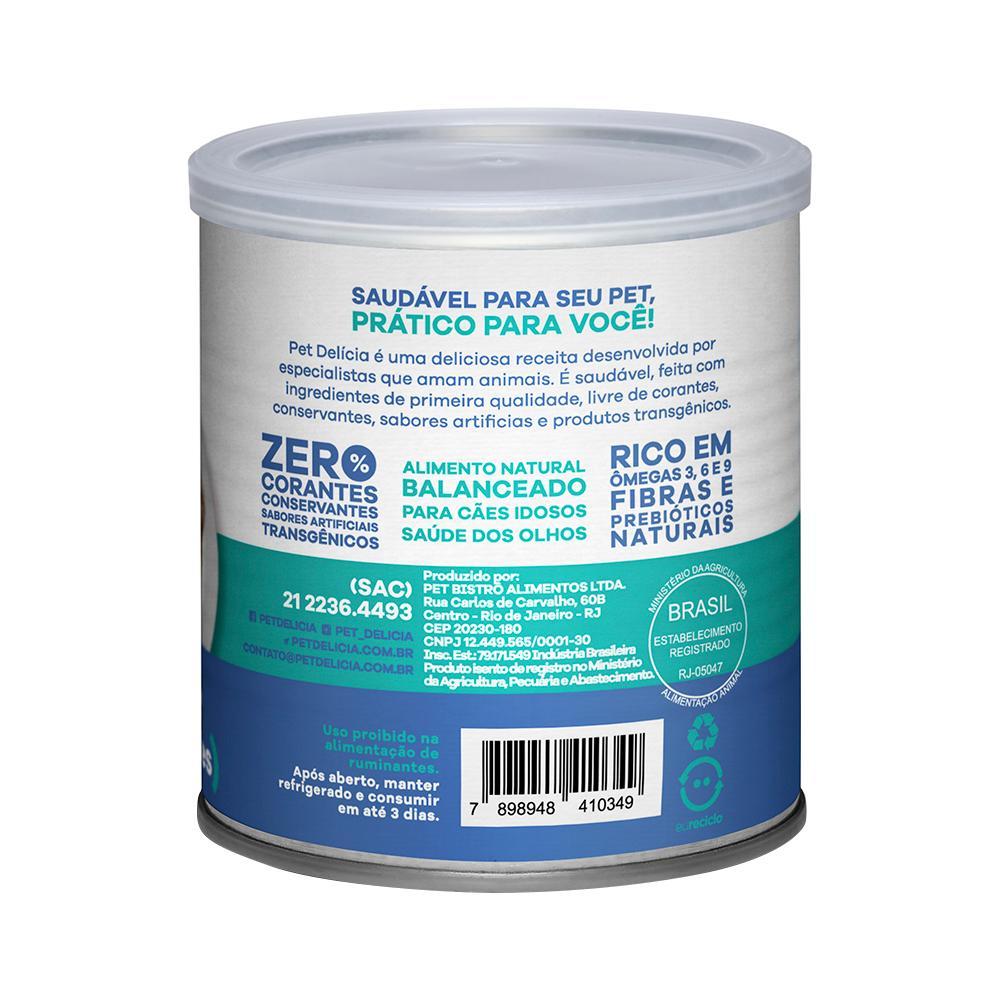 Ração Úmida Pet Delícia Natural Happy Oldies com Colágeno para Cães Sênior 7+ anos - 320 g - 2