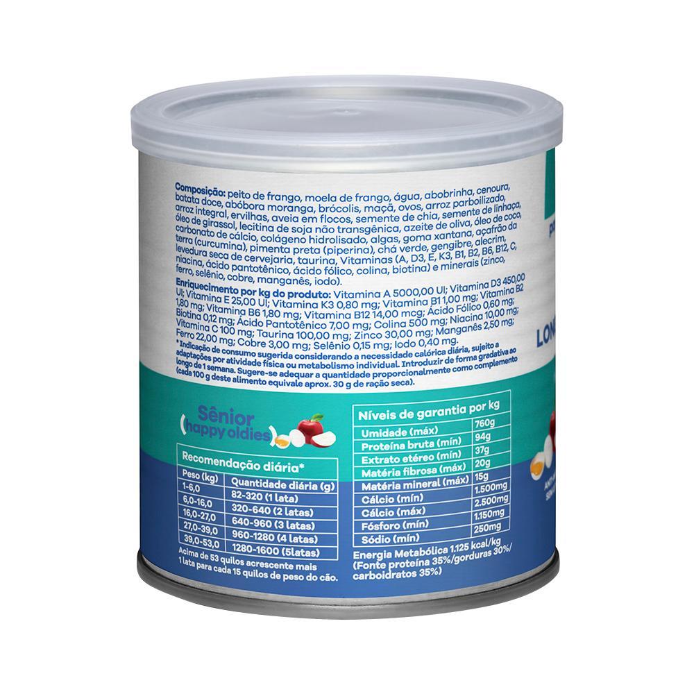 Ração Úmida Pet Delícia Natural Happy Oldies com Colágeno para Cães Sênior 7+ anos - 320 g - 3