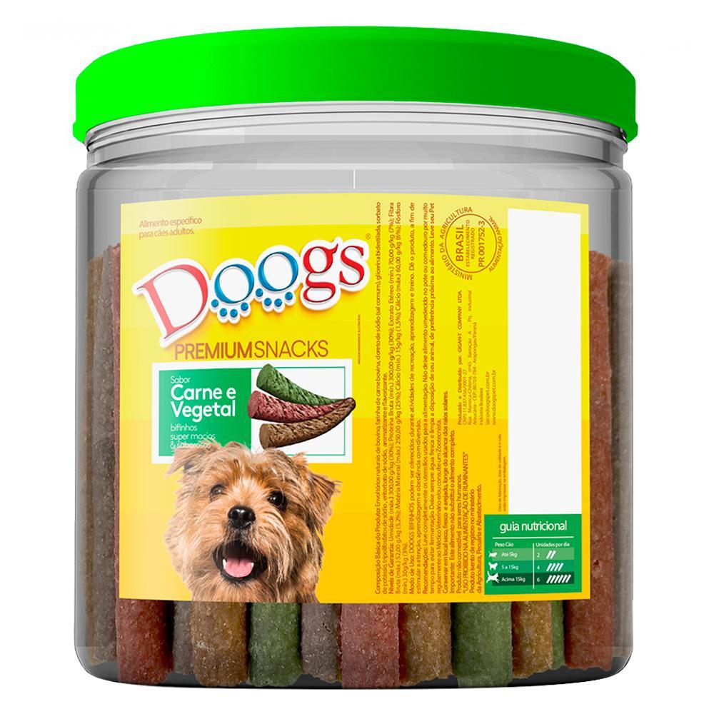Bifinho Doogs Premium para Cães Adultos Sabor Carne e Vegetais - 1Kg - 1