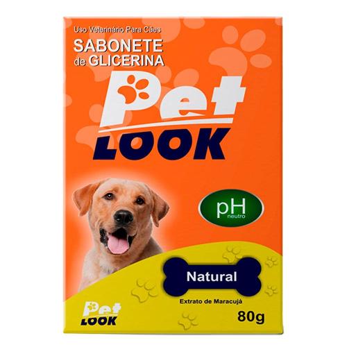 Sabonete Pet Look Glicerina Natural para Cães e Gatos - 80 g