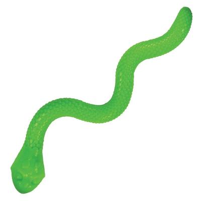 Brinquedo Cobra TPR com Dispenser para Ração Verde para Cães - Tam. Único