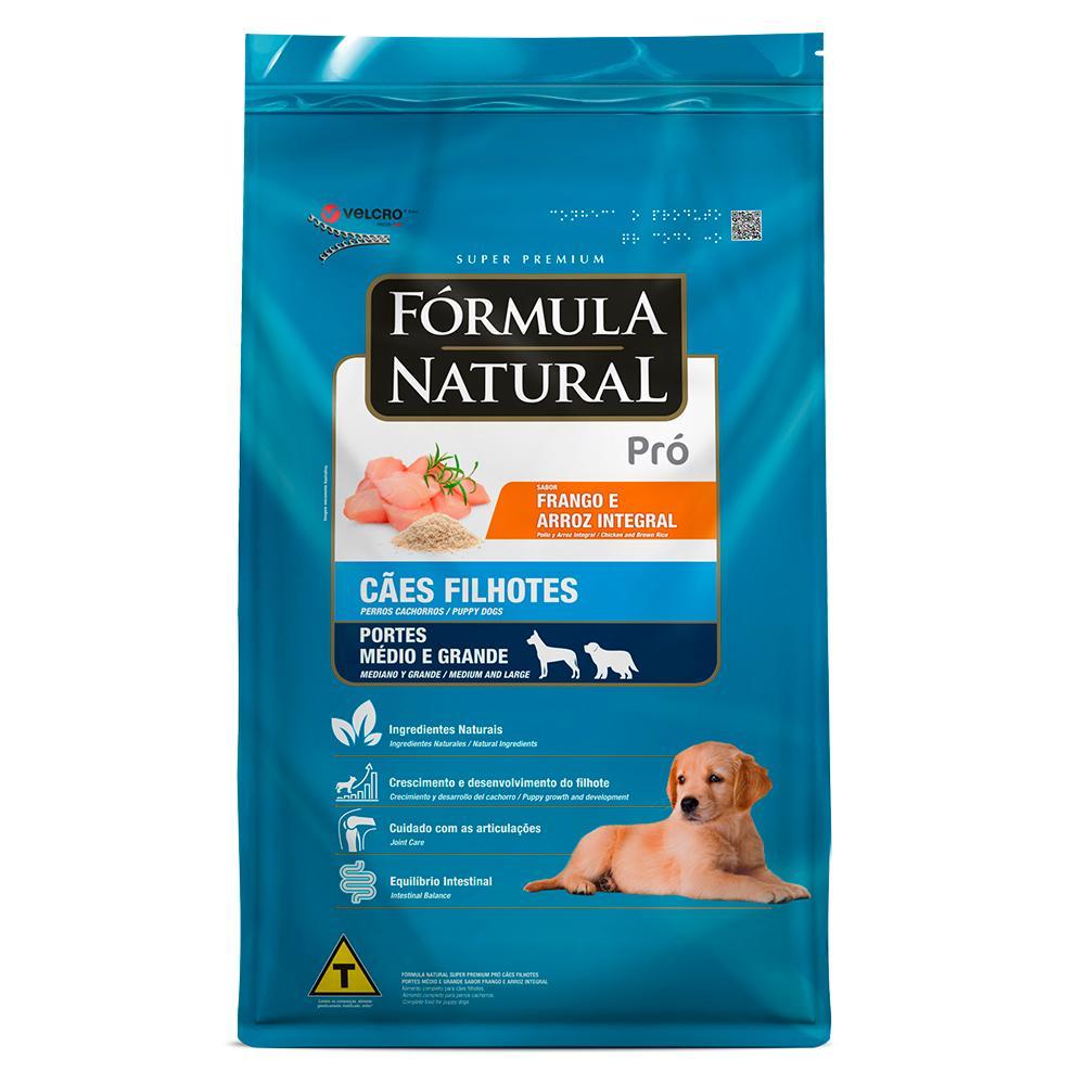 Ração  Pró Super Premium Sabor Frango e Arroz Integral para Cães Filhotes Raças Médias e Grandes - 1