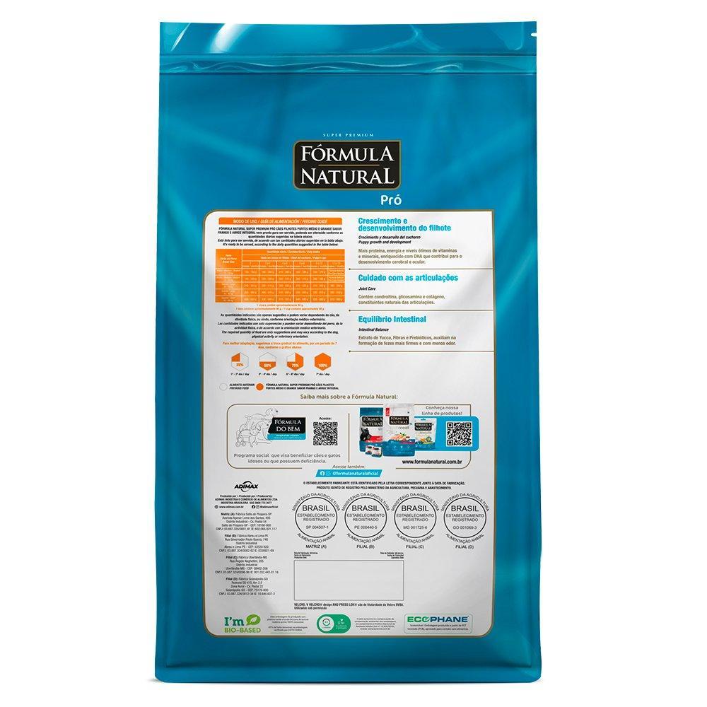 Ração  Pró Super Premium Sabor Frango e Arroz Integral para Cães Filhotes Raças Médias e Grandes - 2