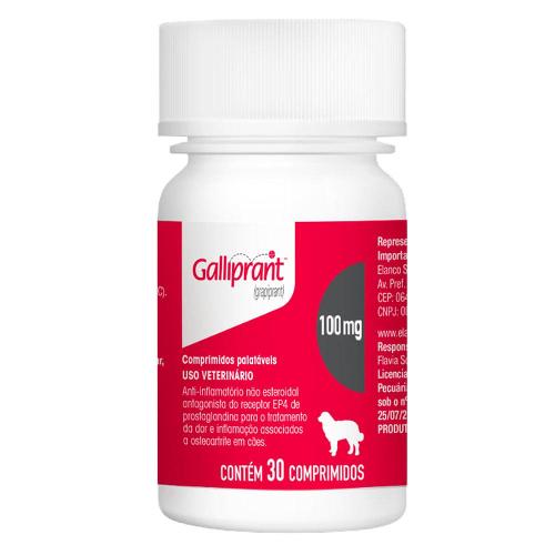 Anti-Inflamatório Elanco Galliprant 100 mg para Cães - 30 Comprimidos