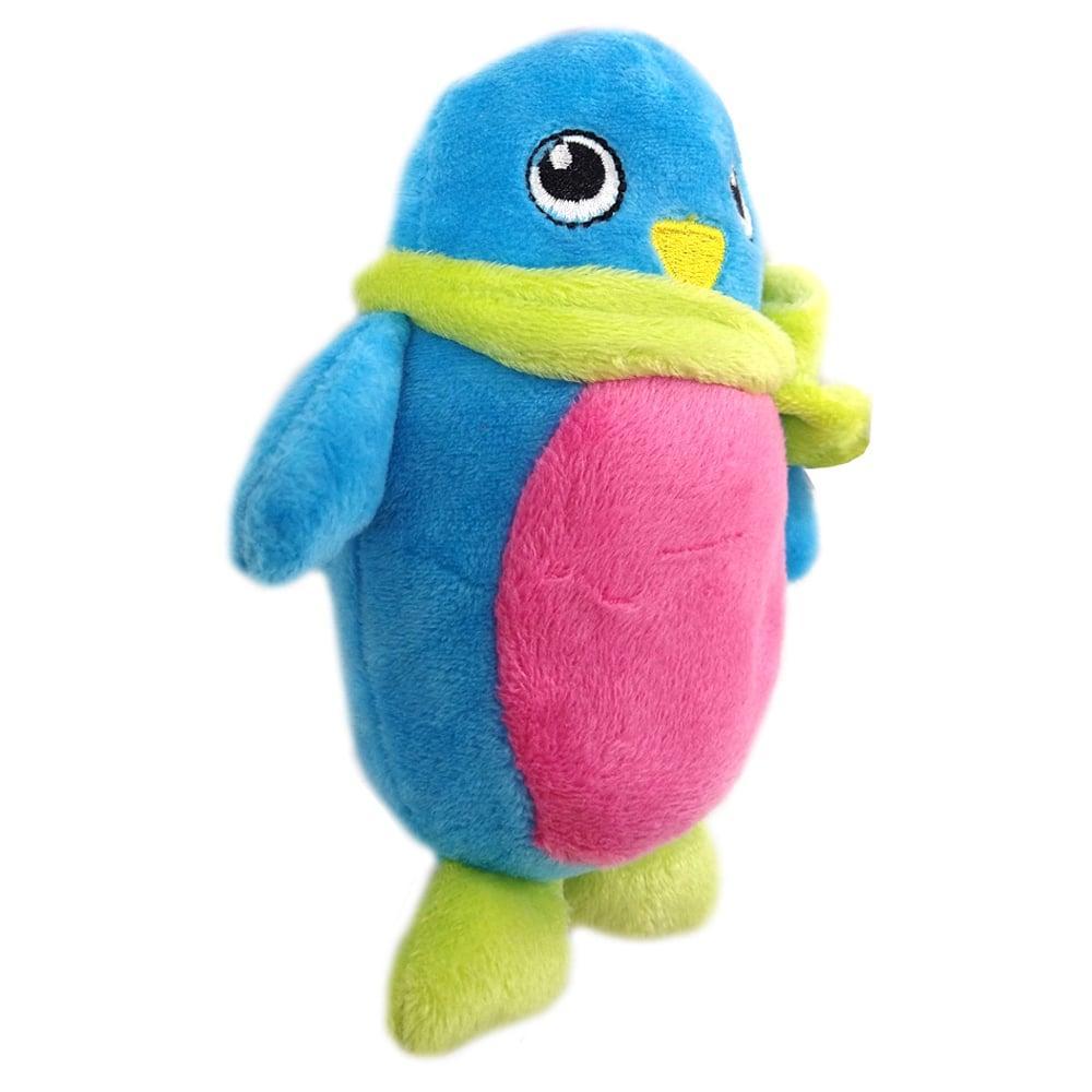 Brinquedo Pelúcia Pinguim Colorido para Cães - Tam. Único - 3