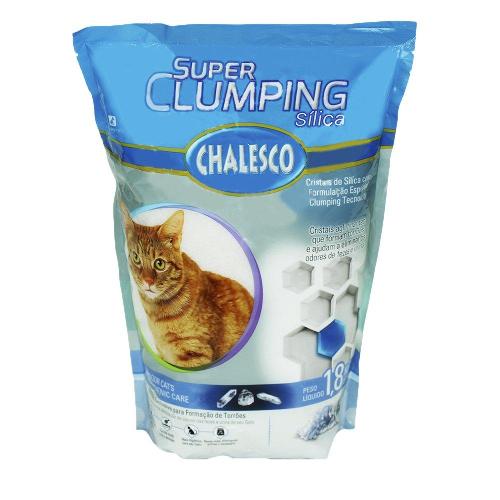 Areia Sanitária Chalesco Super Clumping Sílica - 1,8 Kg