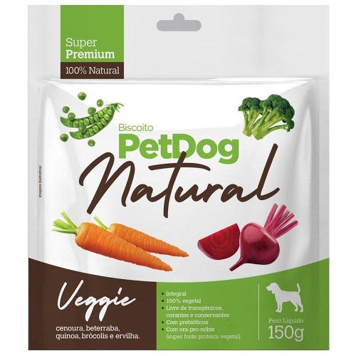 Biscoito PetDog Natural Veggie para Cães - 150 g