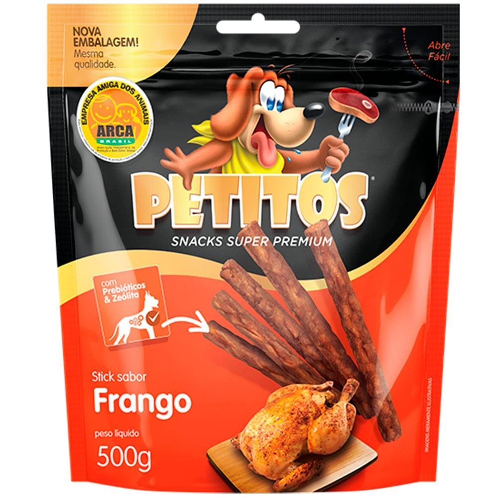 Palito Petitos para Cães Adultos Sabor Frango - 500g - 1