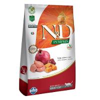 Ração Farmina N&D Pumpkin Frango, Abóbora e Romã para Gatos Adultos - 1,5 Kg - 1