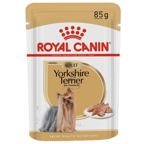 Ração Royal Canin Sachê Breed Health Nutrition Adult Wet para Yorkshire Terrier - 85 g