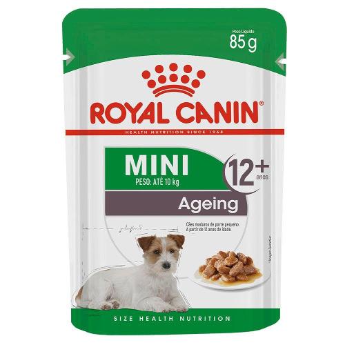 Ração Royal Canin Sachê Size Health Nutrition Puppy Wet Cães Adultos Raças Pequenas a partir de 12 Anos de Idade - 85 g