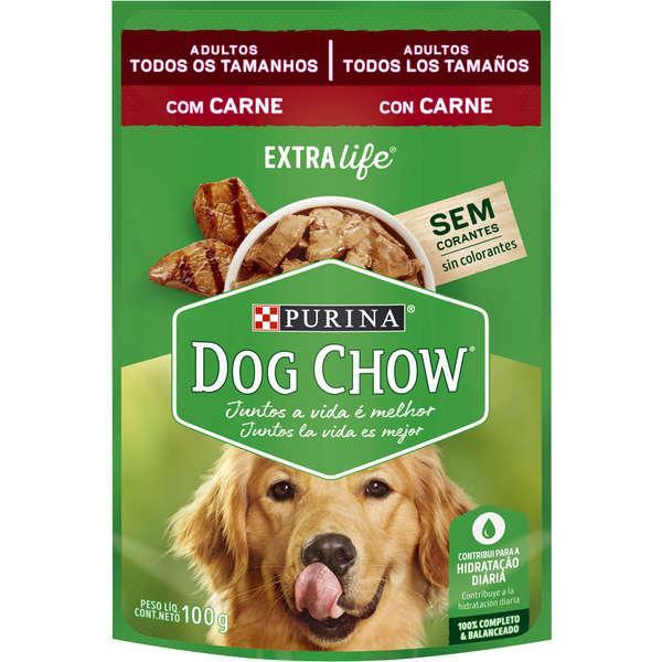 Ração Úmida Nestlé Purina Dog Chow Sachê Carne para Cães Adultos - 100 g - 2