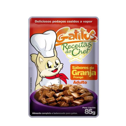 Ração Úmida Gatitus Sabores da Granja para Gatos - 85 g