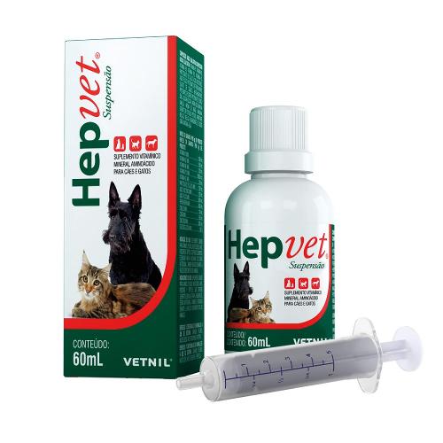 Suplemento Vetnil Hepvet Suspensão - 60 mL