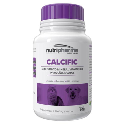 Suplemento Vitamínico Mineral Calcific 1000 mg para Cães e Gatos - 60 Comprimidos