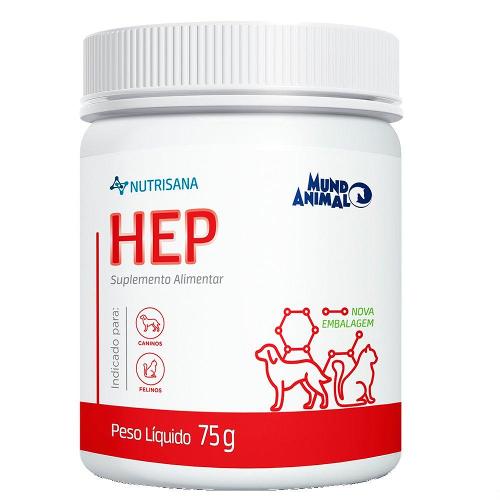 Suplemento Alimentar Hep Mundo Animal Nutrisana para Cães e Gatos - 75 g