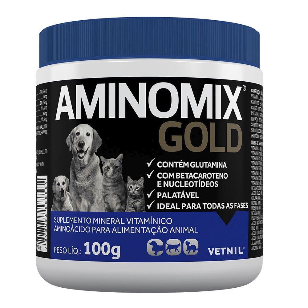 Suplemento Vitamínico Vetnil Aminomix Gold para Cães e Gatos - 100 g - 1