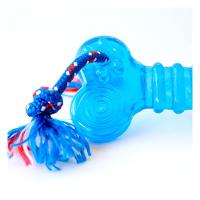 Brinquedo Odontopet Osso Dental Flat com Corda Azul para Cães - Tam. G