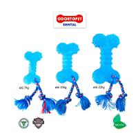 Brinquedo Odontopet Osso Dental Flat com Corda Azul para Cães - Tam. G - 6